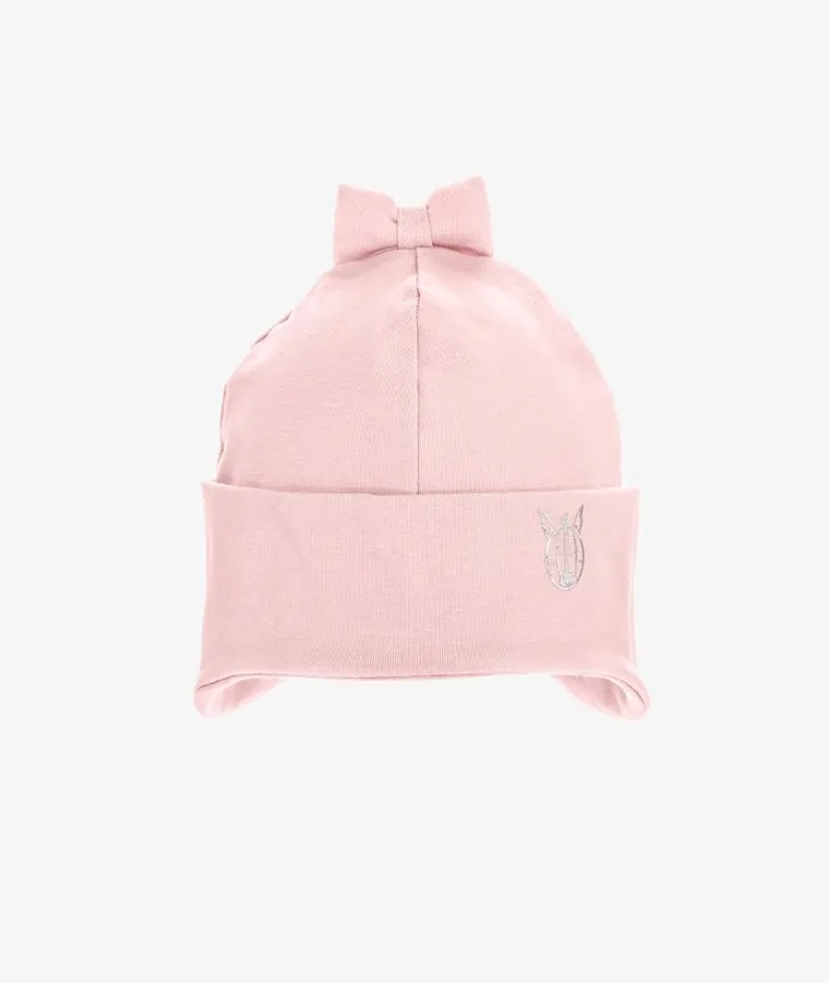 Czapka dziewczęca, różowa, Iltom