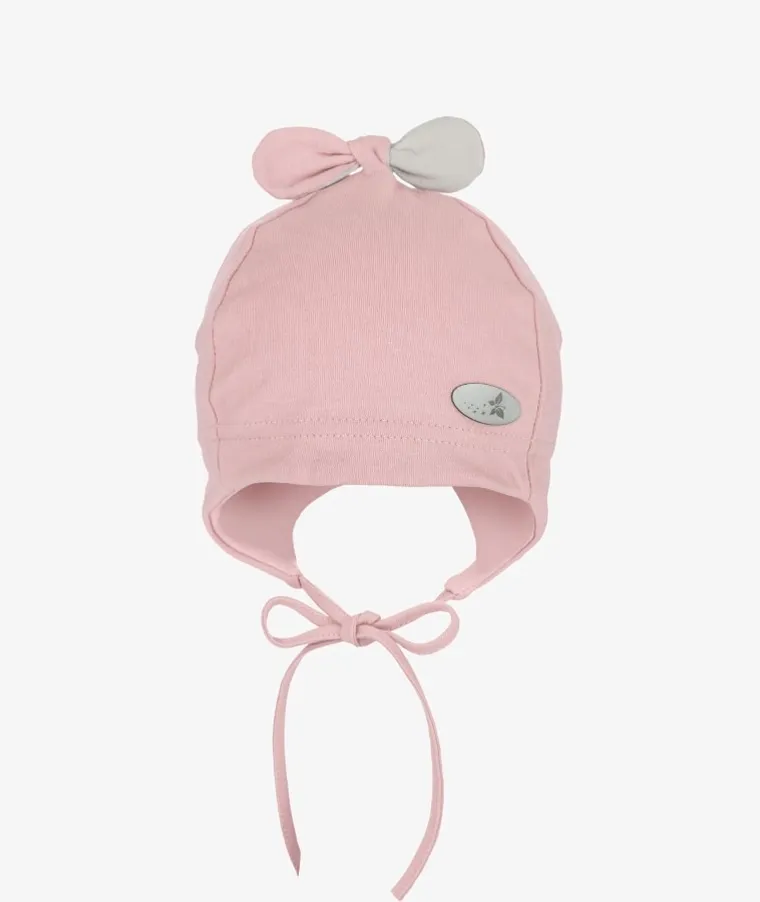 Czapka dziewczęca, różowa, Iltom