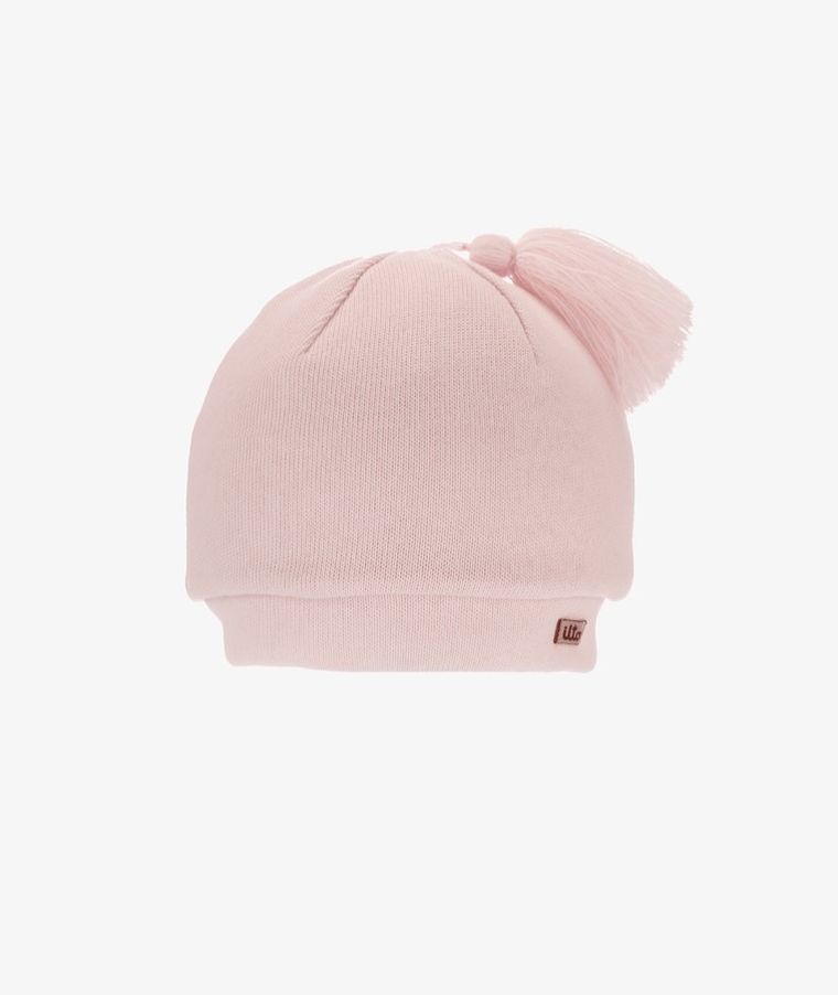 Czapka dziewczęca, różowa, Iltom