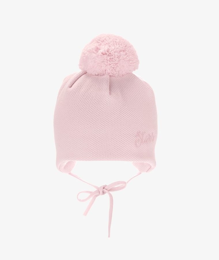 Czapka dziewczęca, różowa, Iltom