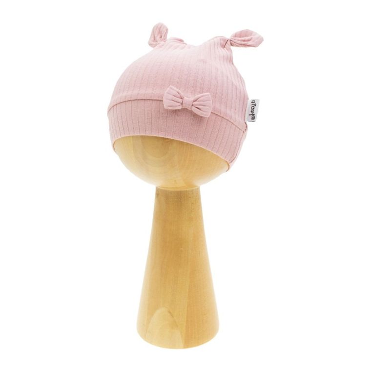 Czapka dziewczęca, różowa, Nicol