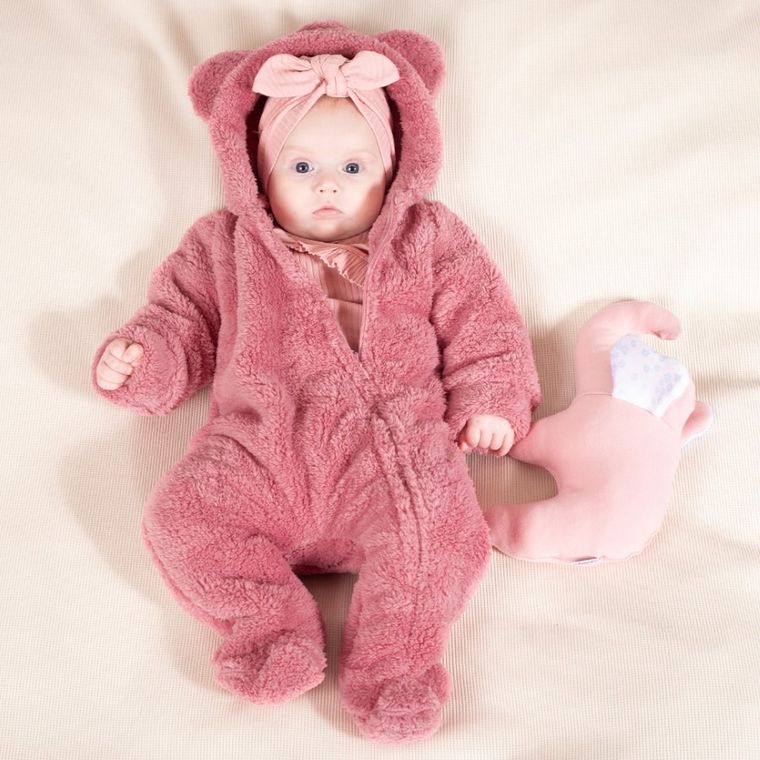 Czapka dziewczęca, różowa, Nicol