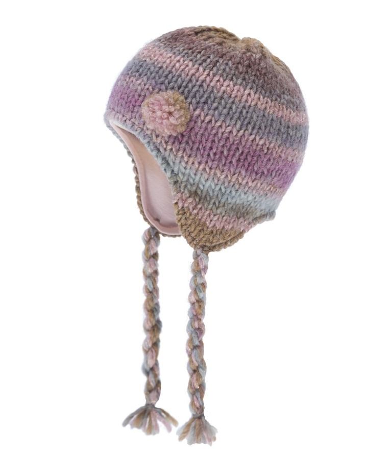 Czapka dziewczęca, różowo-fioletowa, Döll