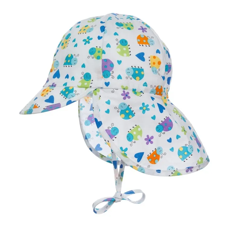 Czapka dziewczęca safari, biała, Döll