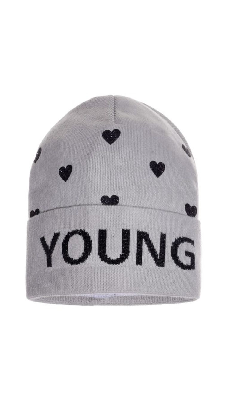 Czapka dziewczęca, srebrna, Ambra