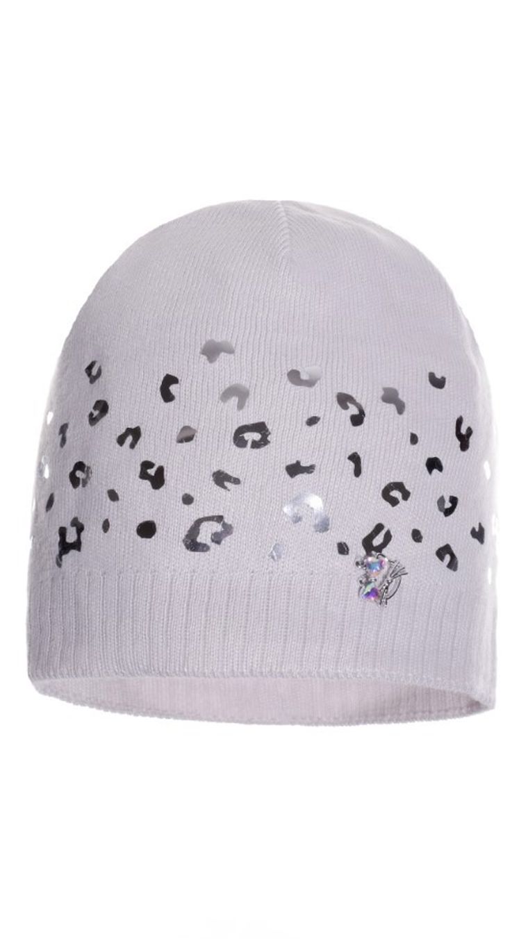 Czapka dziewczęca, szara, Ambra