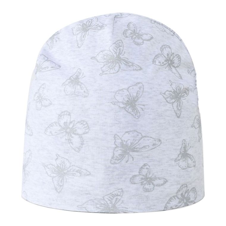 Czapka dziewczęca, szara, Be Snazzy