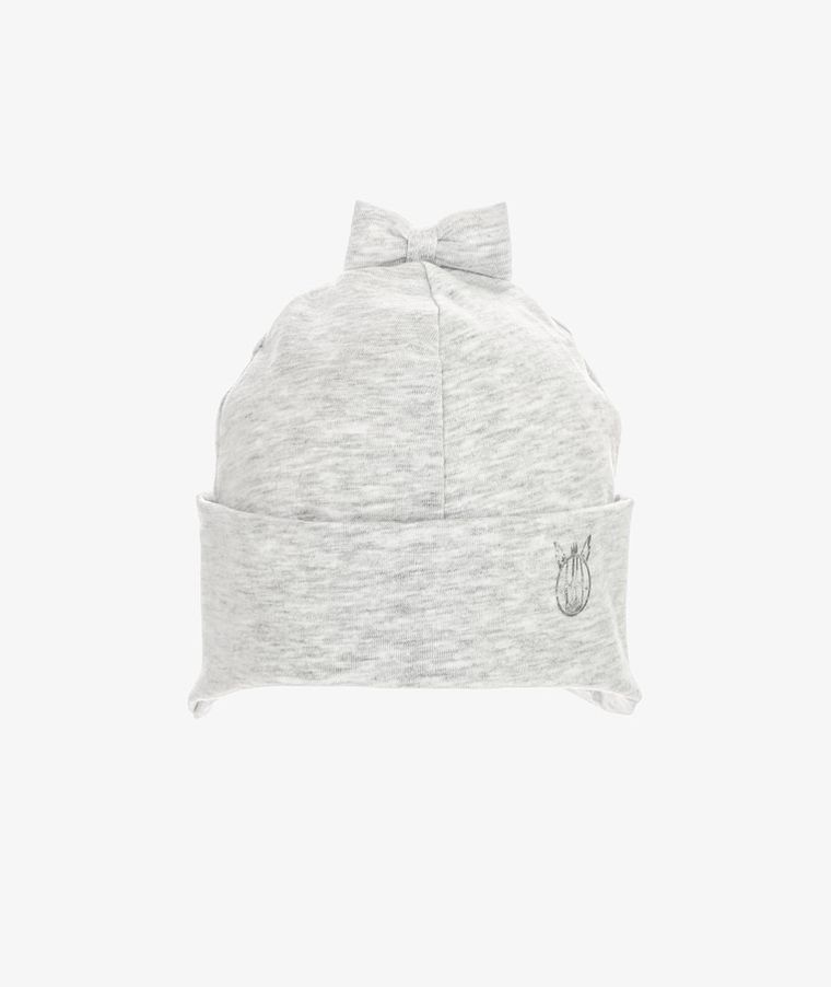 Czapka dziewczęca, szara, Iltom