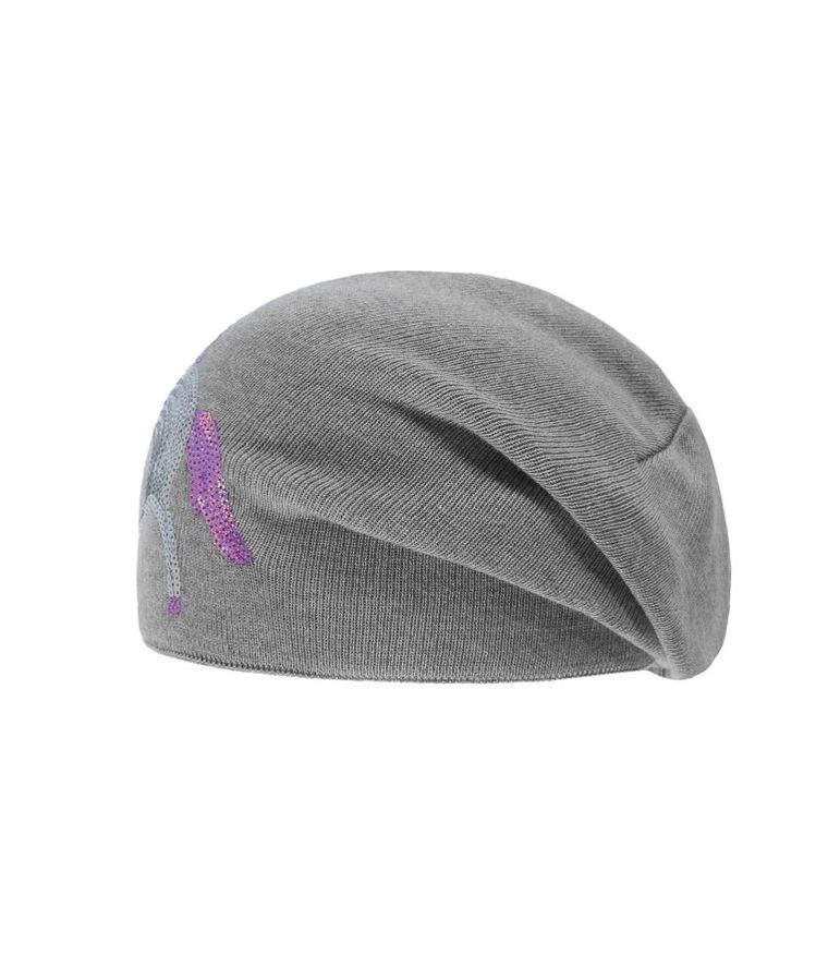 Czapka dziewczęca, szara, jednorożec, Döll