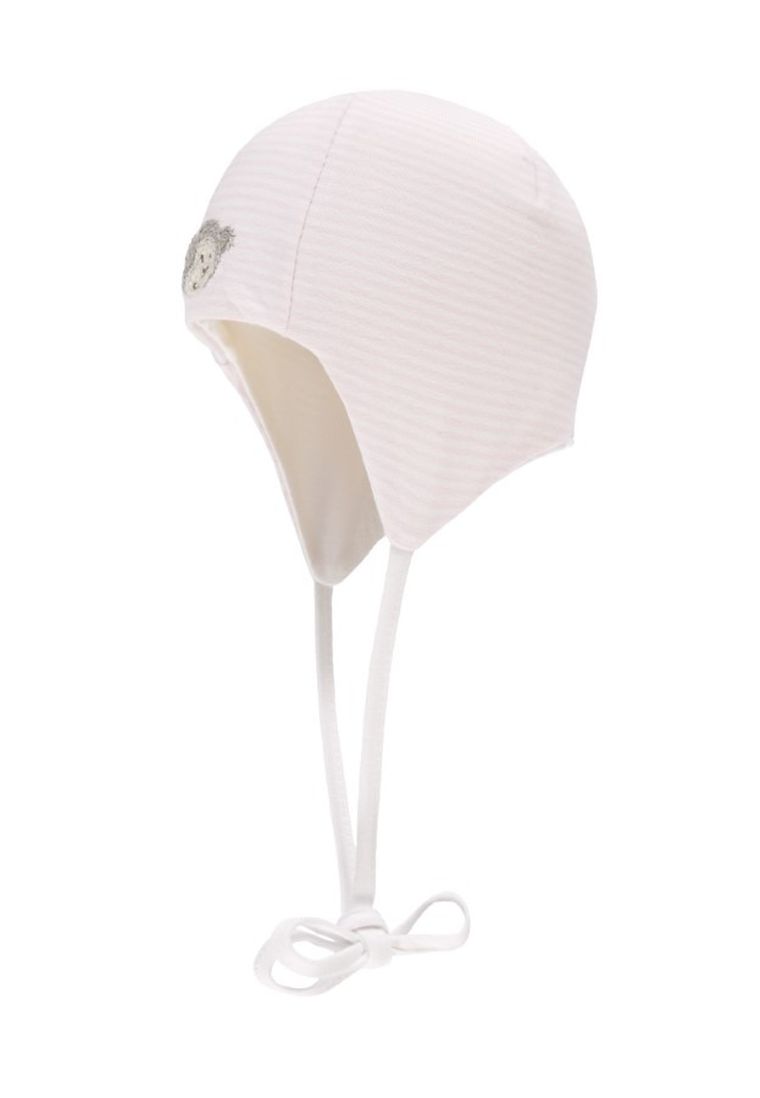 Czapka dziewczęca, wiązana, różowa, Bellybutton