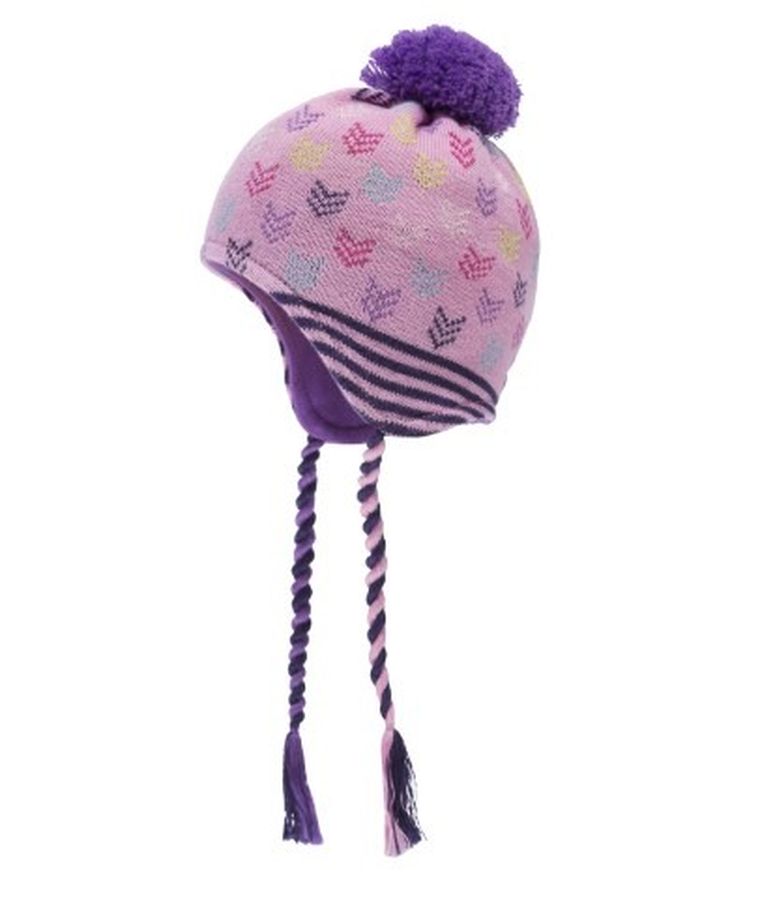 Czapka dziewczęca, wiązana, różowa, Döll