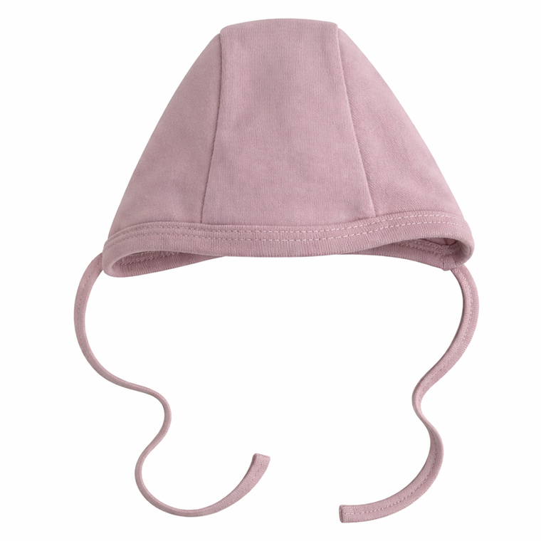 Czapka dziewczęca, wiązana, różowa, Eevi