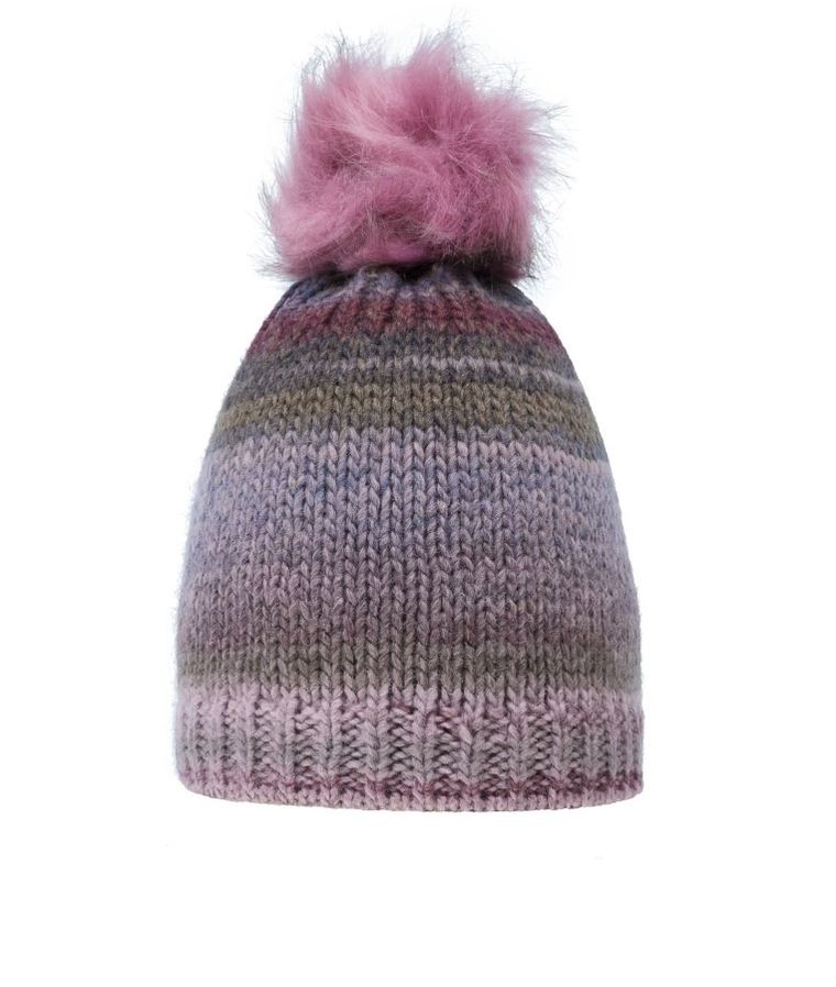 Czapka dziewczęca z pomponem, różowa, Döll