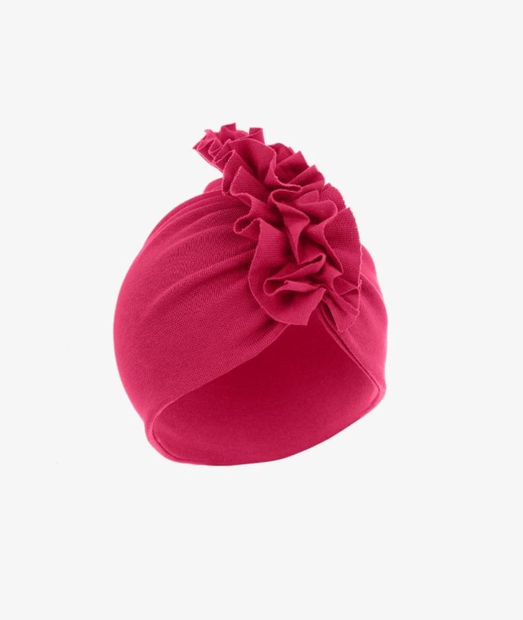 Czapka kakadu dziewczęca, bordowa, Iltom