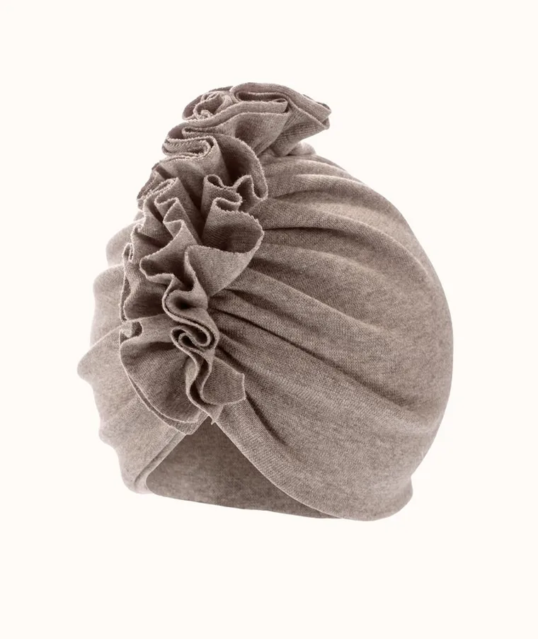 Czapka kakadu dziewczęca, brązowa, Iltom