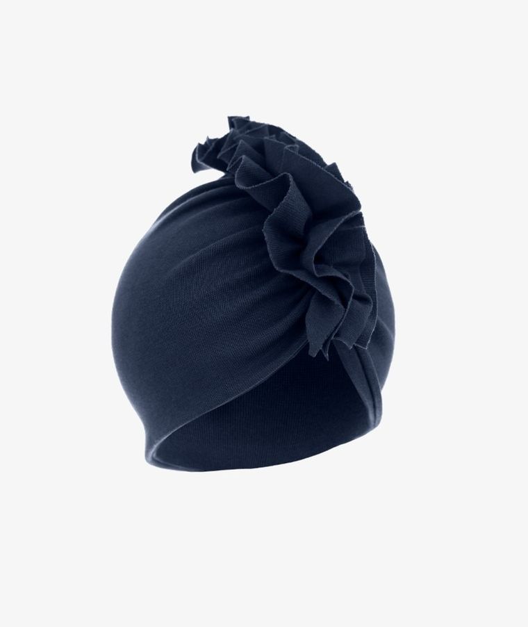 Czapka kakadu dziewczęca, granatowa, Iltom