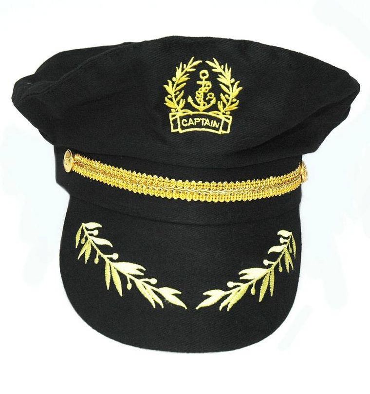 Czapka kapitana, czarna