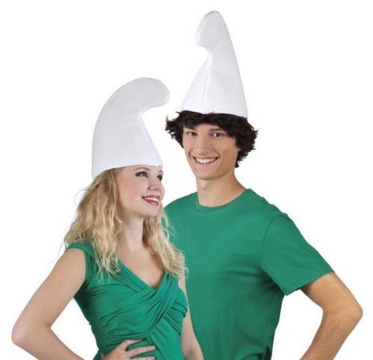 Czapka, krasnoludek, biała