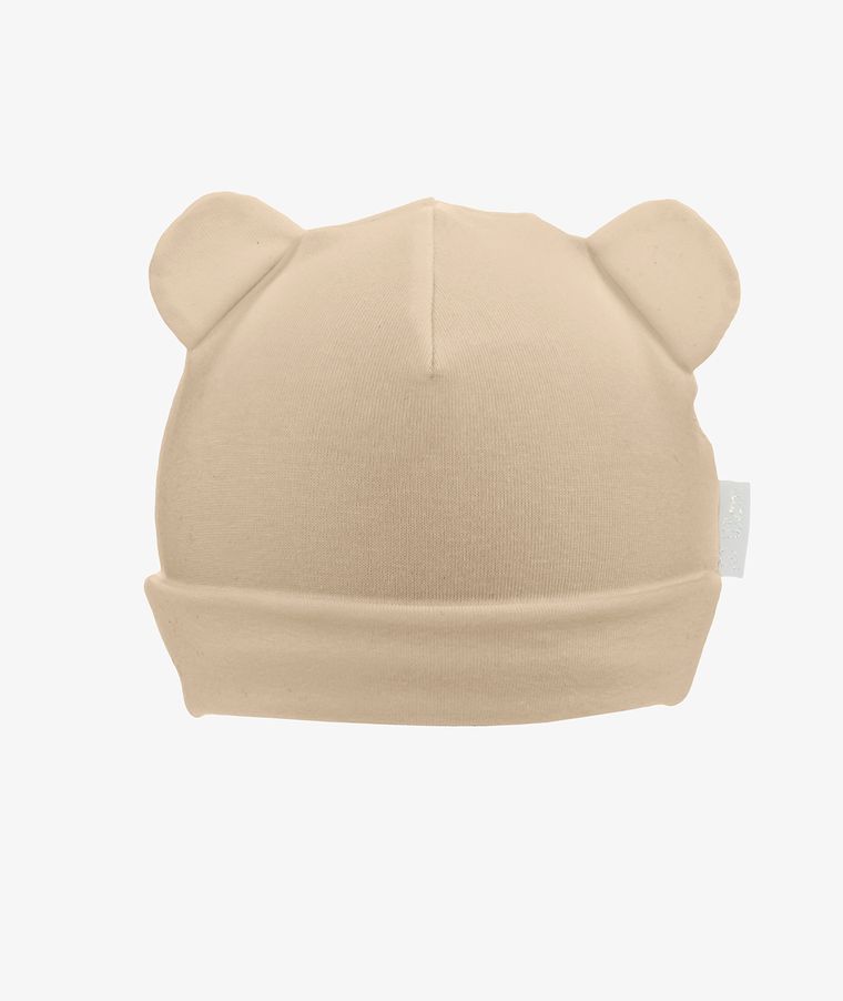 Czapka niemowlęca, beżowa, Iltom