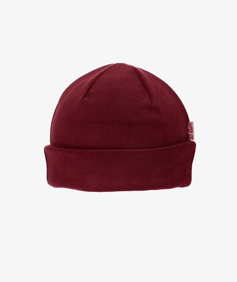 Czapka niemowlęca, bordowa, Iltom