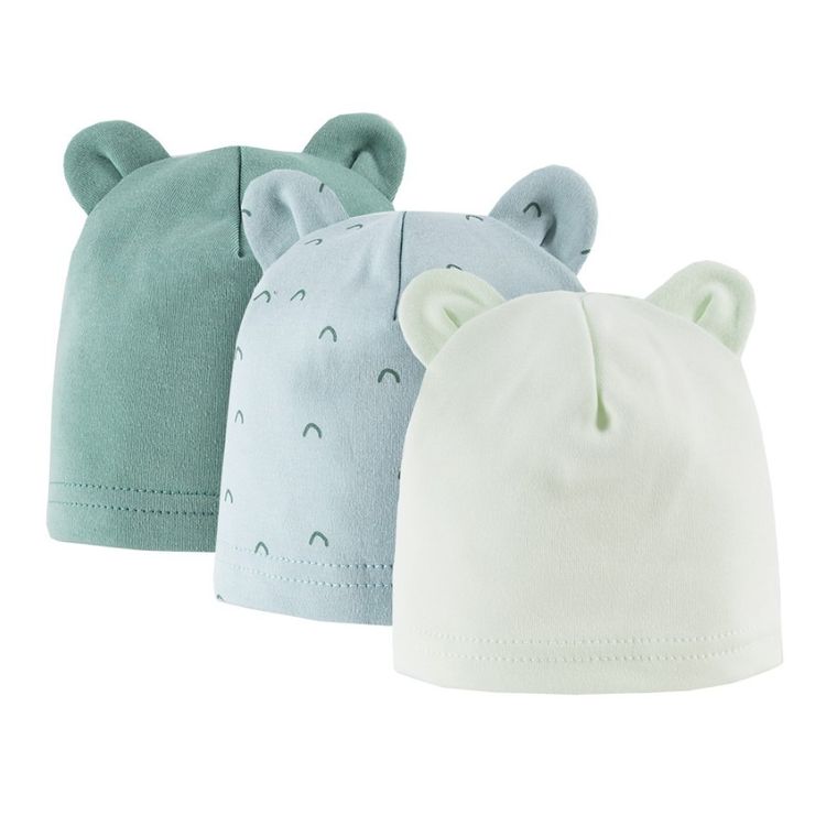 Czapka niemowlęca, mix, zestaw, 3 szt., Eevi