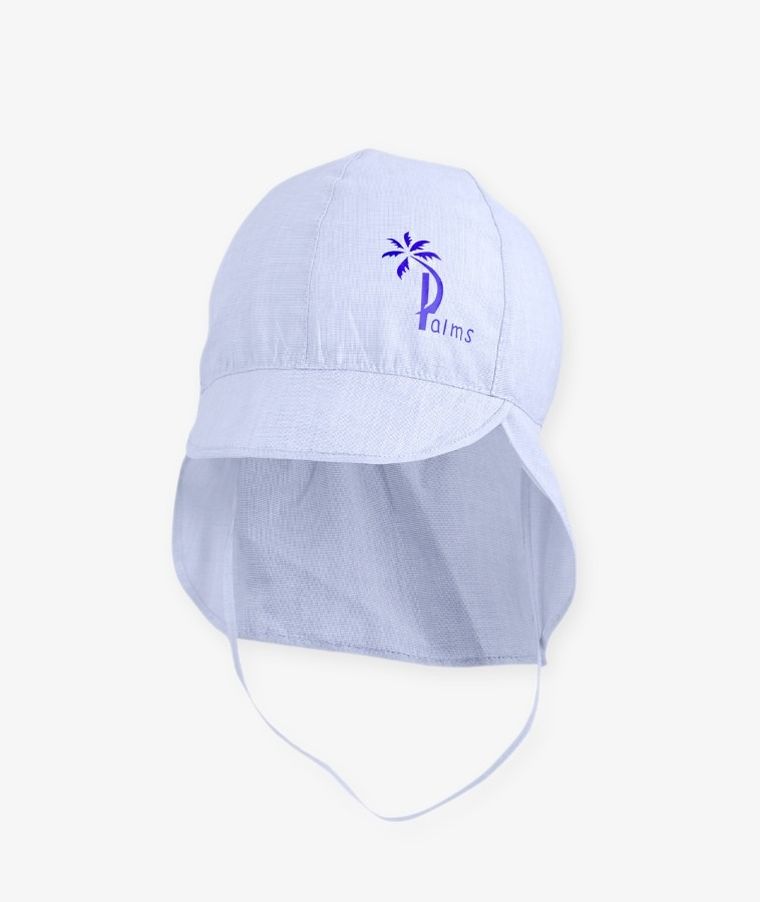 Czapka niemowlęca safari, niebieska, Iltom