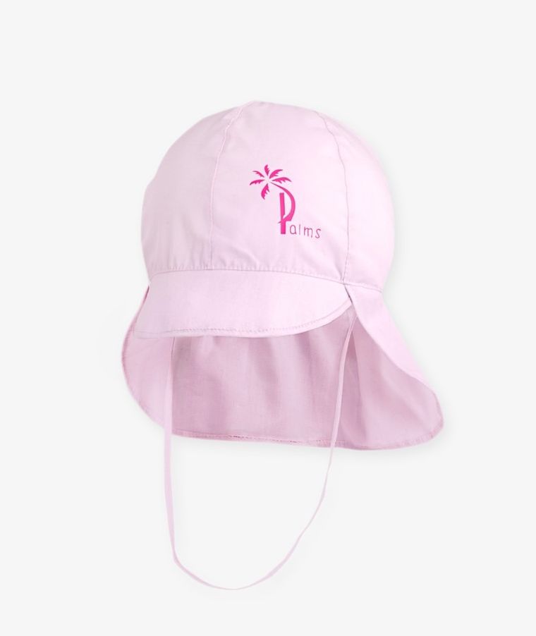 Czapka niemowlęca safari, różowa, Iltom