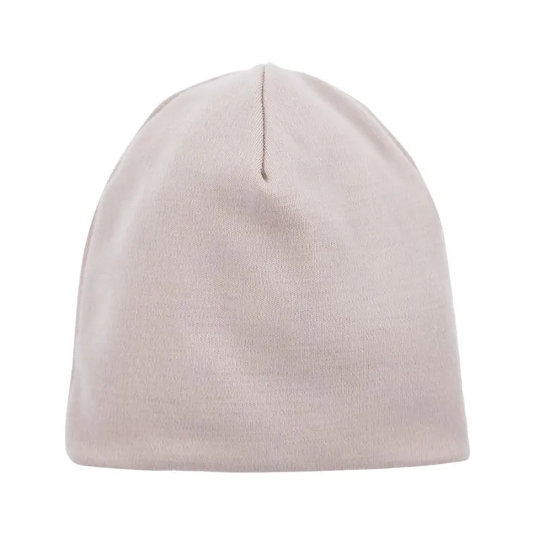 Czapka niemowlęca, wełna merino, beżowa, Eevi