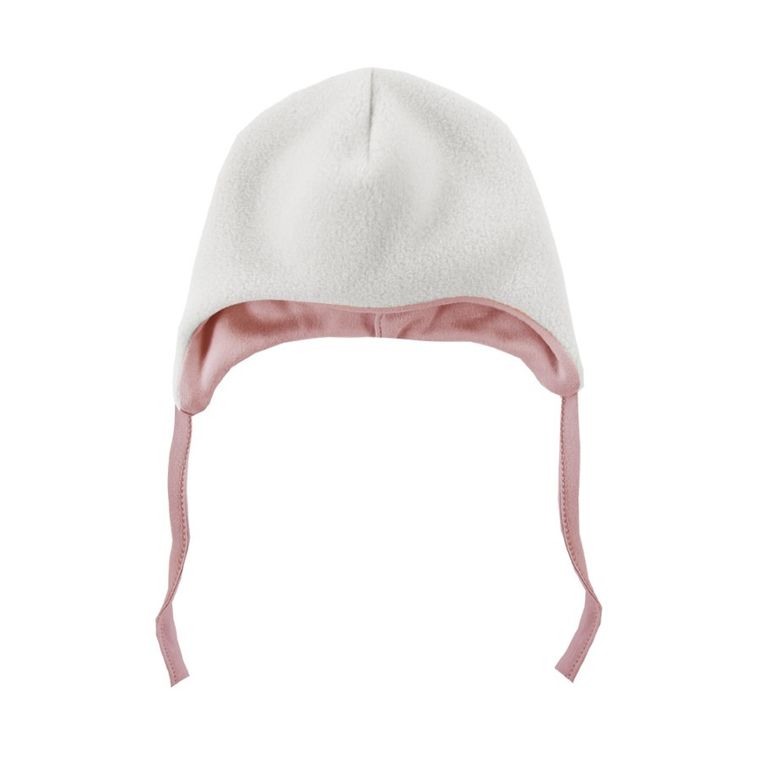 Czapka niemowlęca, wiązana, ecru, Eevi