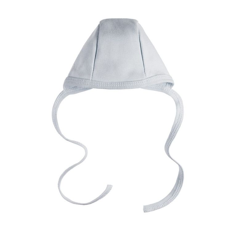 Czapka niemowlęca, wiązana, szara, Eevi
