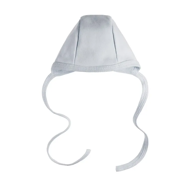 Czapka niemowlęca, wiązana, szara, Eevi