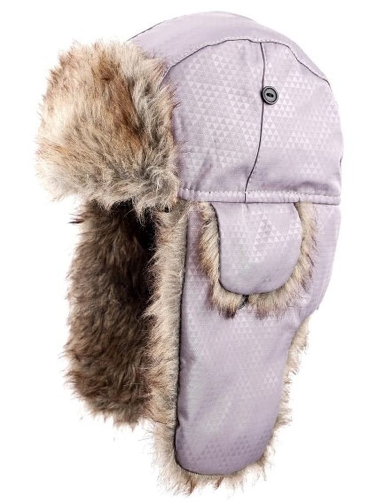 Czapka pilotka dziecięca, szara, Ambra