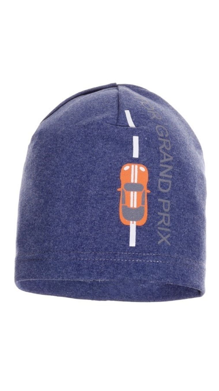 Czapka wiosenna chłopięca, niebieska, Ambra