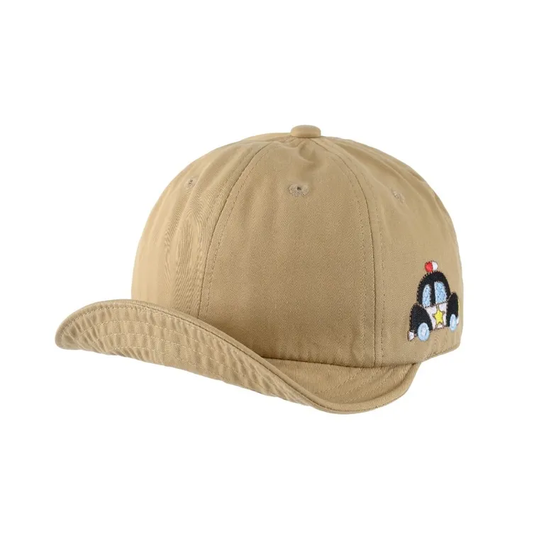 Czapka z daszkiem chłopięca, beżowa, Be Snazzy