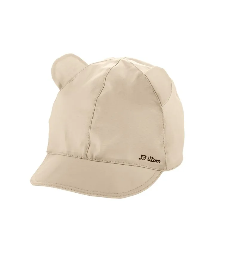 Czapka z daszkiem chłopięca, beżowa, Iltom