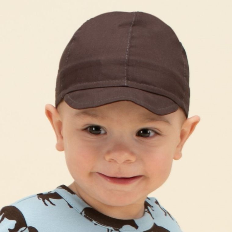 Czapka z daszkiem chłopięca, brązowa, Pinokio