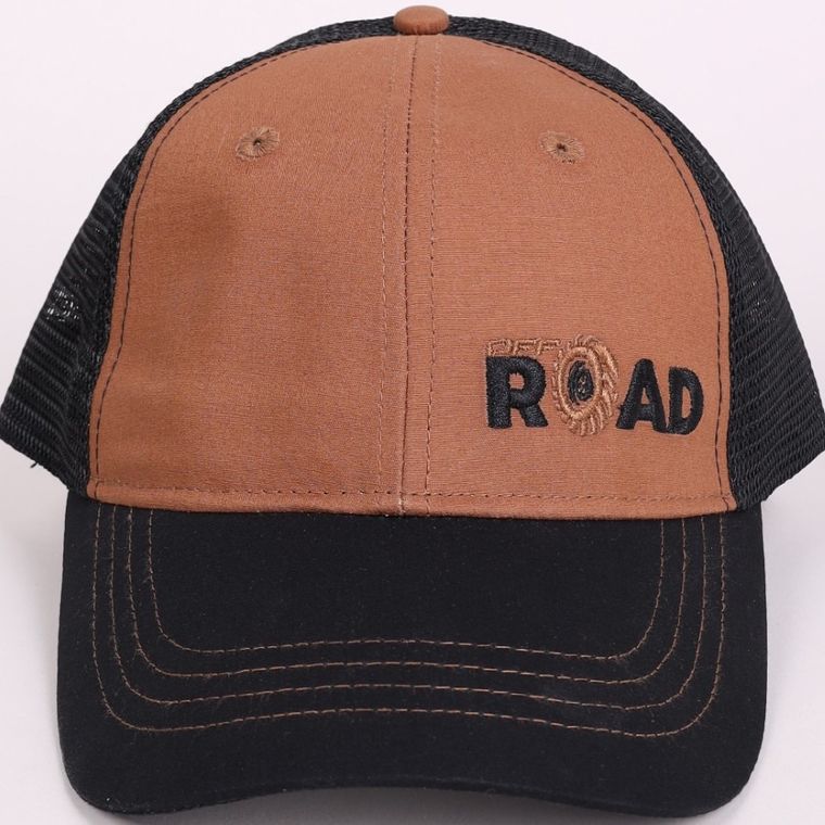 Czapka z daszkiem chłopięca, brązowa, Yoclub