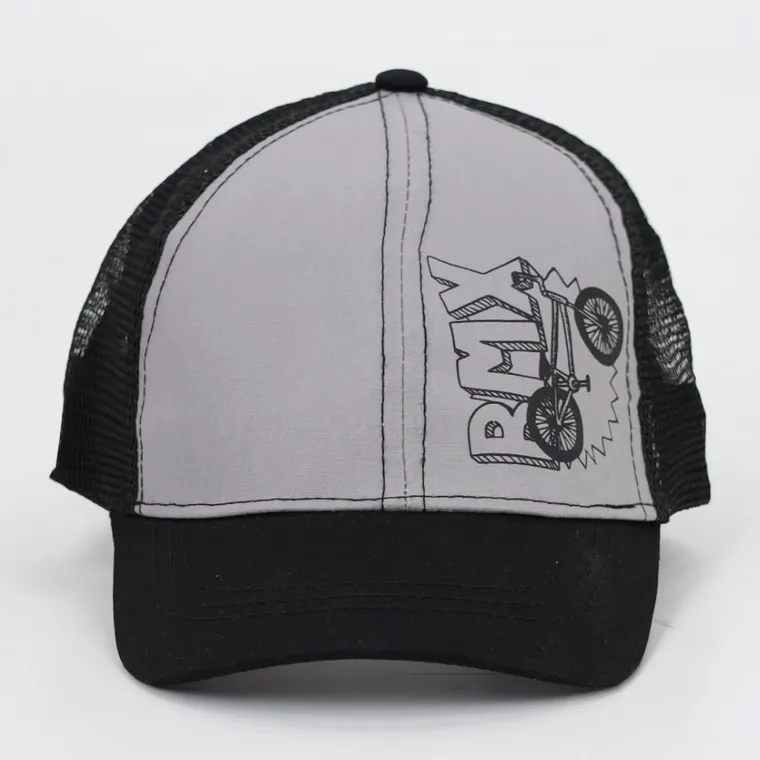 Czapka z daszkiem chłopięca, czarna, Yoclub