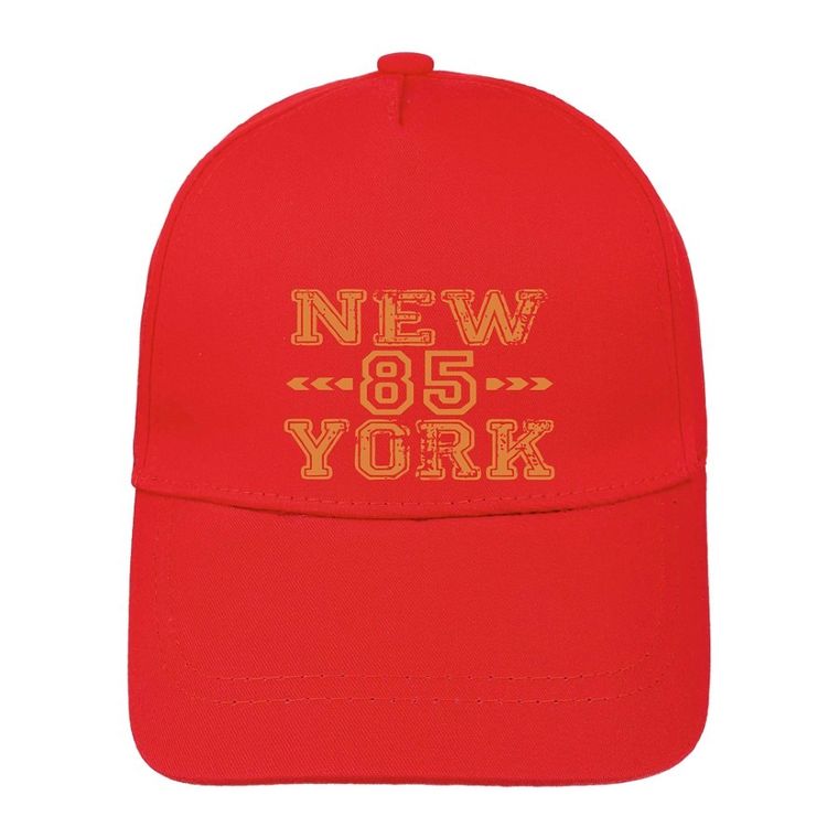 Czapka z daszkiem chłopięca, czerwona, Ambra