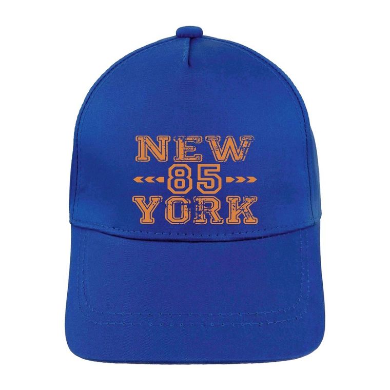 Czapka z daszkiem chłopięca, granatowa, Ambra