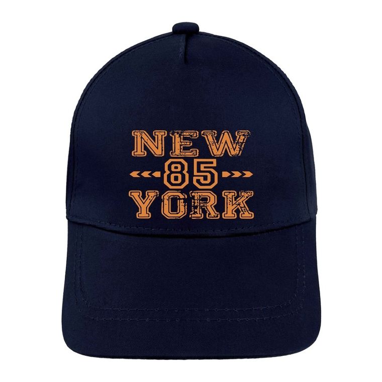 Czapka z daszkiem chłopięca, granatowa, Ambra