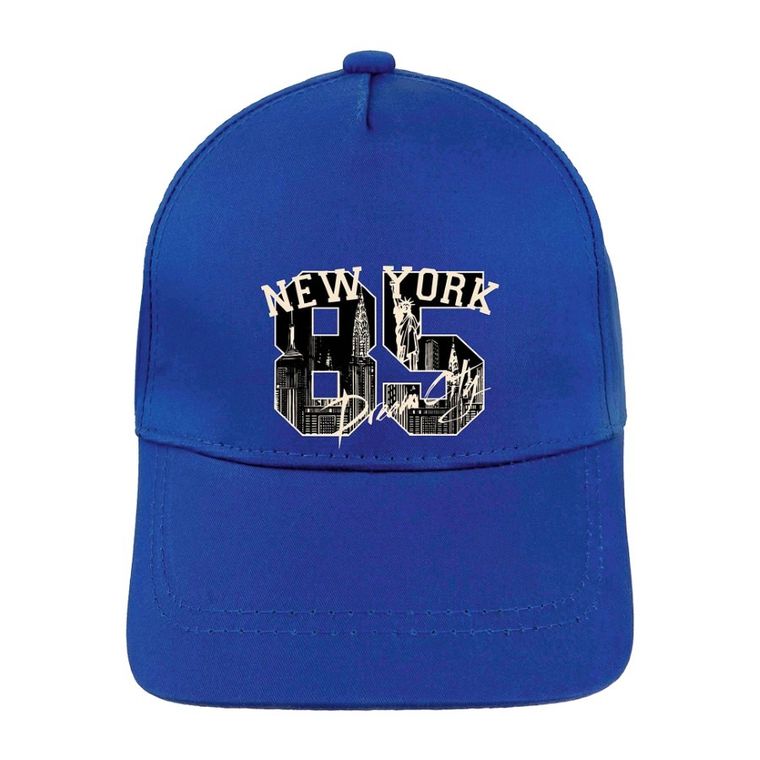 Czapka z daszkiem chłopięca, granatowa, Ambra