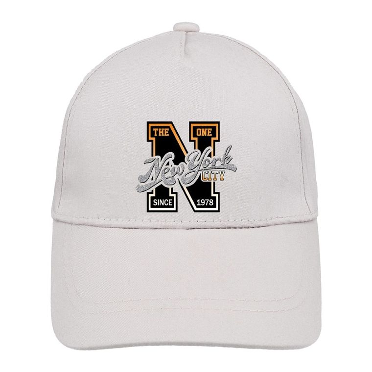 Czapka z daszkiem chłopięca, jasnoszara, Ambra