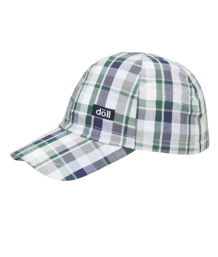 Czapka z daszkiem chłopięca, kratka, Döll
