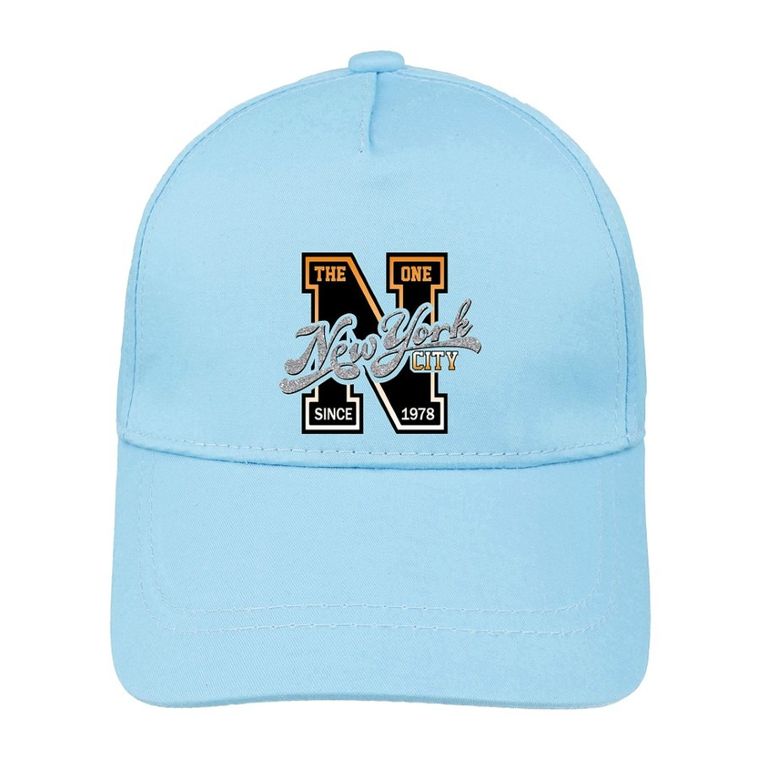 Czapka z daszkiem chłopięca, niebieska, Ambra