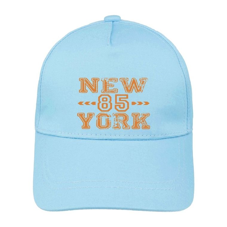 Czapka z daszkiem chłopięca, niebieska, Ambra