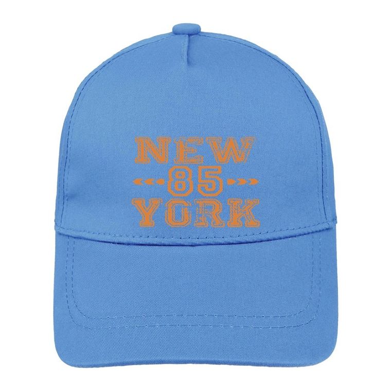 Czapka z daszkiem chłopięca, niebieska, Ambra