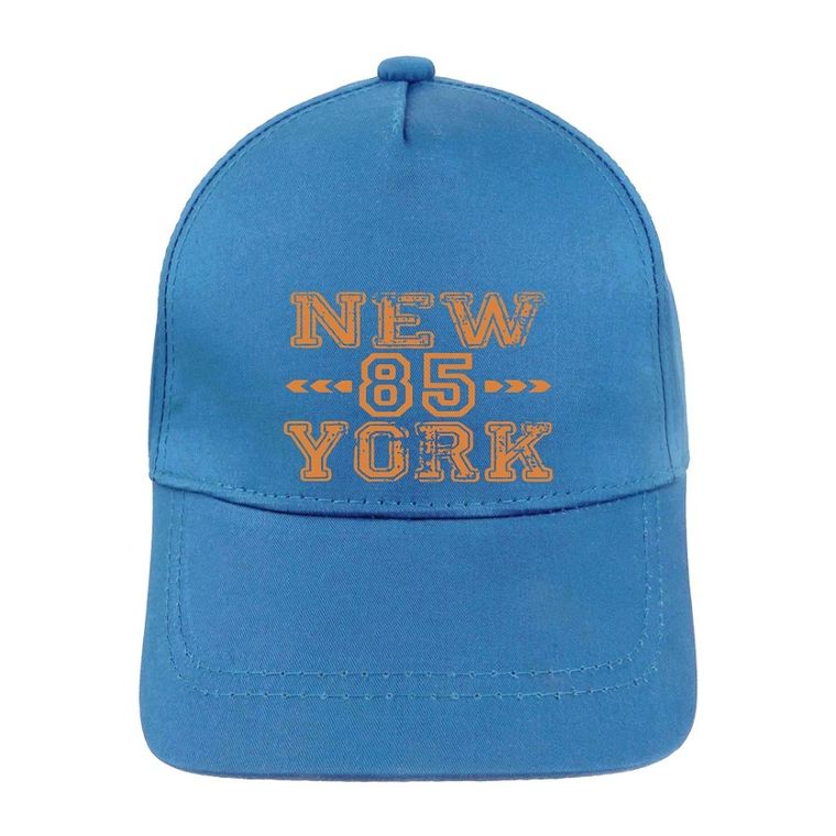 Czapka z daszkiem chłopięca, niebieska, Ambra