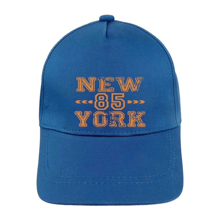 Czapka z daszkiem chłopięca, niebieska, Ambra