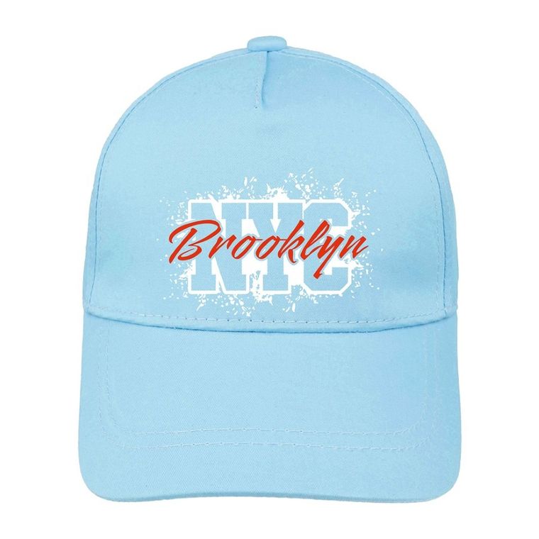 Czapka z daszkiem chłopięca, niebieska, Ambra